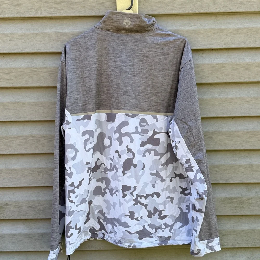 Greyson | Mens 1/4 Zip Camo Thin Pullover Golf Long Sleeve size Large - Picture 6 of 7